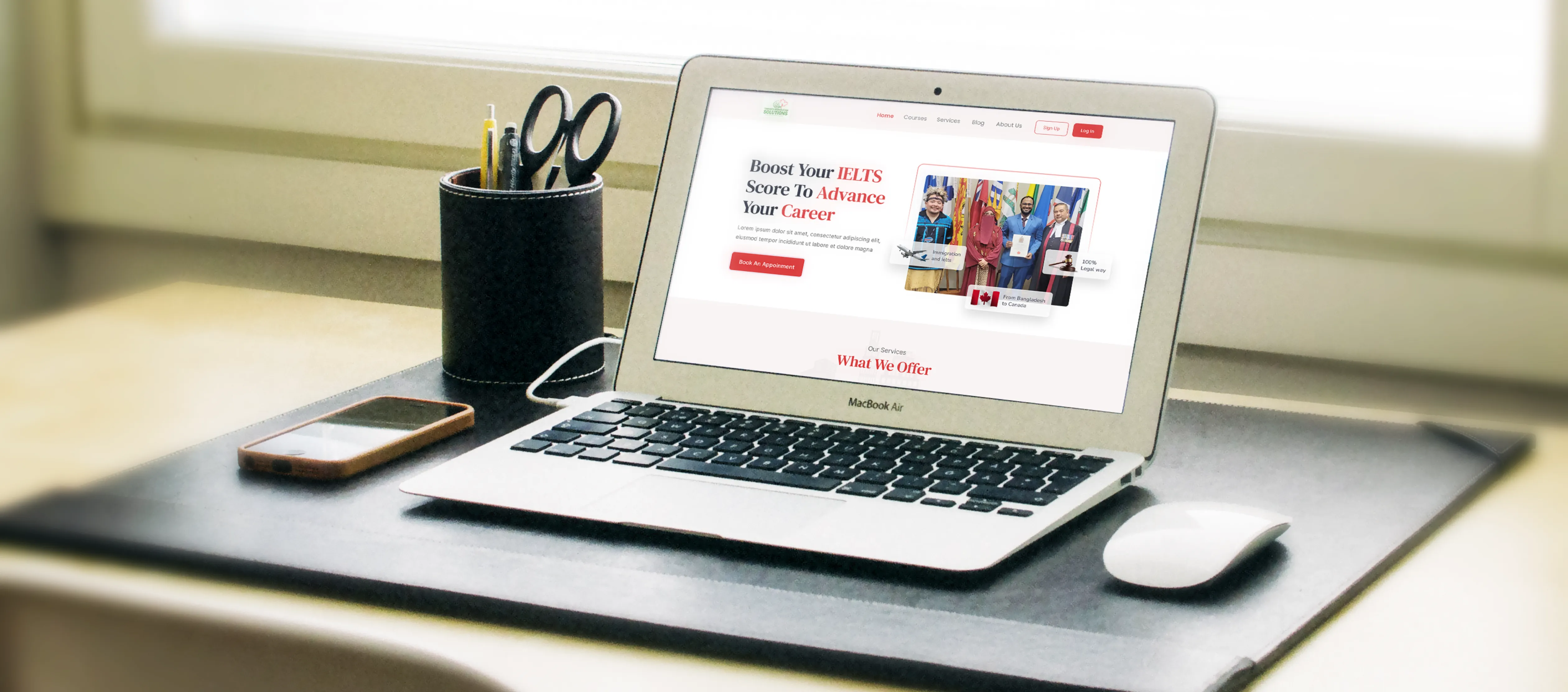 IELTS Training & Immigration Services Website